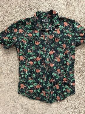 Button down sloth shirt